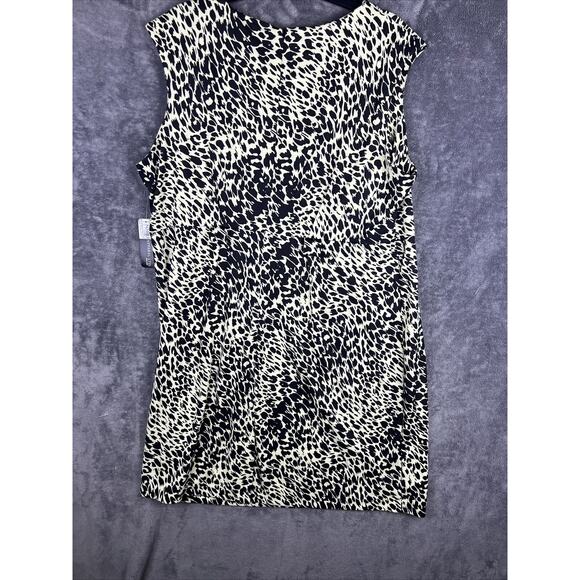 Soho Apparel LTD Women’s Dress Size 20W Animal PrintSleeveless Leopard “NO BELT” - Picture 2 of 10